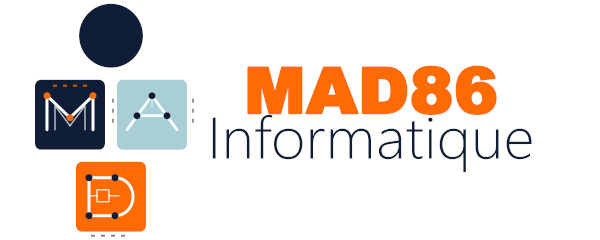 Logo MAD86 Informatique - Réparation PC à Neuville